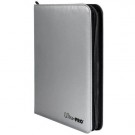 Ultra PRO 9-Pocket Zippered PRO-Binder: Silver Made With Fire Resistant Materials thumbnail