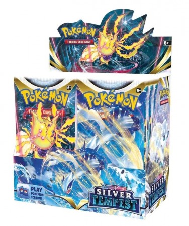 Pokémon Sword and Shield - Silver Tempest Booster Display