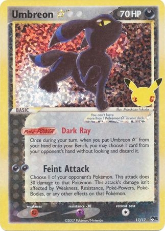 Umbreon Gold Star - 17/17 - Ultra Rare (Classic Collection)